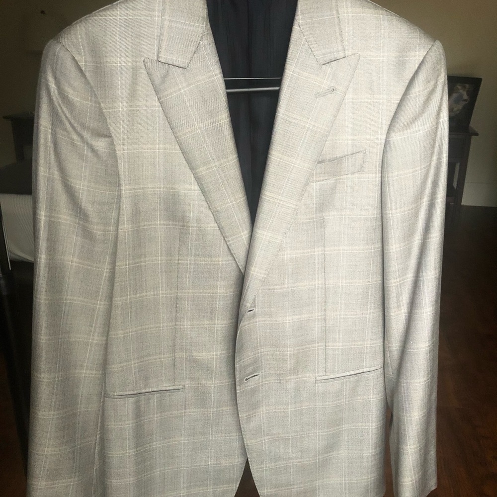 Giorgio Armani Gray & Camel Sport Coat